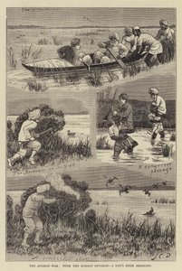 Der Afghanische Krieg, mit der Bombay-Division, ein Tag Entenjagd